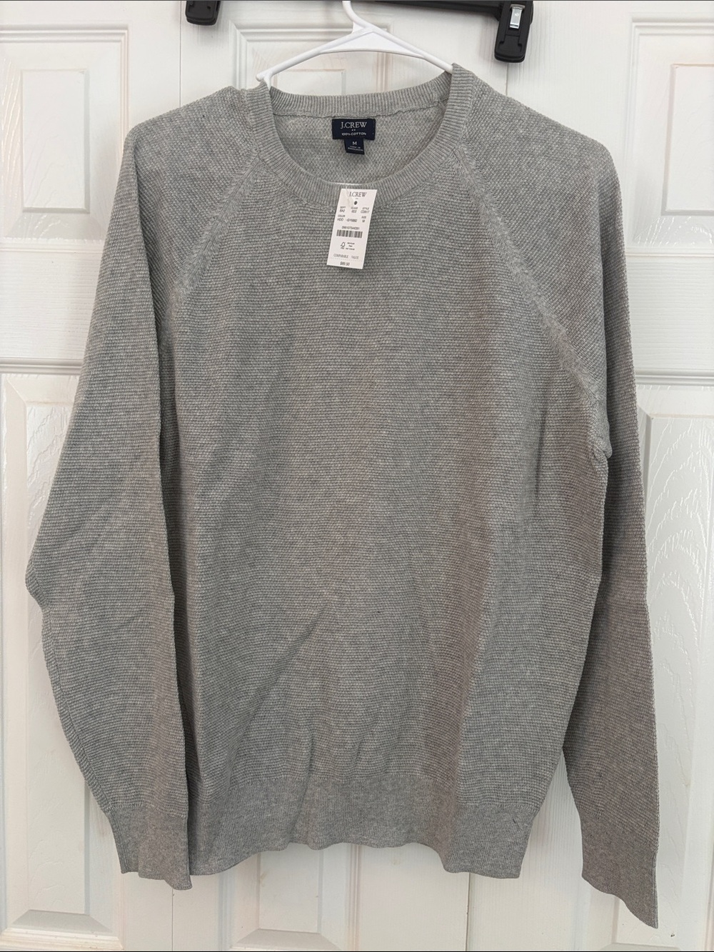 J. Crew Men’s Light Gray Crewneck Sweater